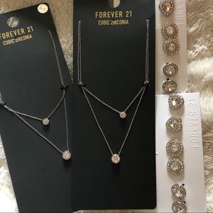 Forever21 necklaces and earrings 🌈❤️